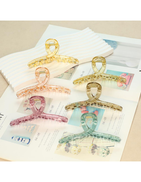 6 Garras de Acrílico CHAOBANG 11.94cm para Cabello Fuerte Sujeción