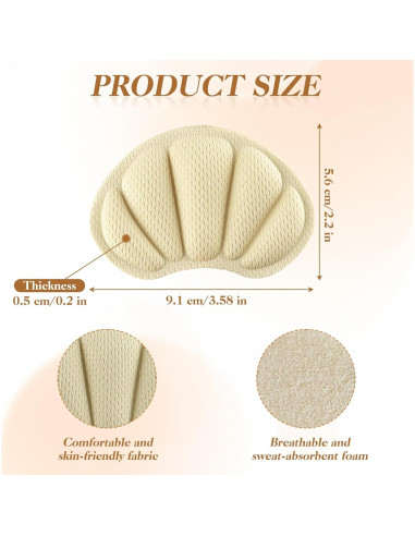 8 Almohadillas Adhesivas para Talón Femeng - Comodidad y Ajuste