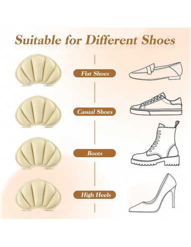 8 Almohadillas Adhesivas para Talón Femeng - Comodidad y Ajuste