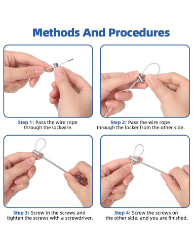 Kit de Abrazaderas y Mangas de Crimpado Glarks 121 Pcs