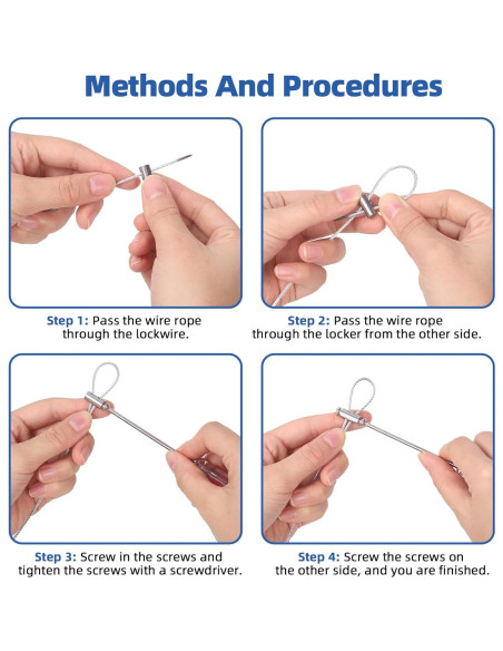 Kit de Abrazaderas y Mangas de Crimpado Glarks 121 Pcs