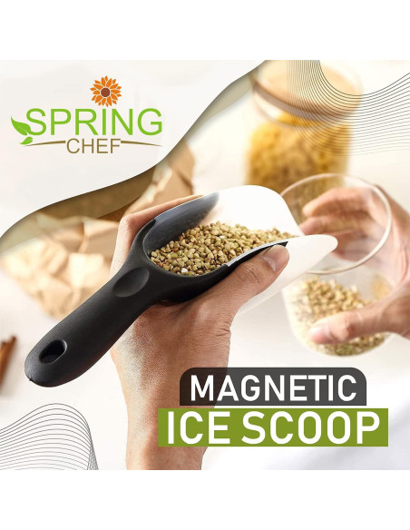 Cuchara Magnética para Hielo Spring Chef - Plástico Libre BPA 0.24L
