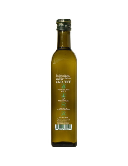 Aceite de Aguacate Mantova 500 ml - 100% Puro y Natural