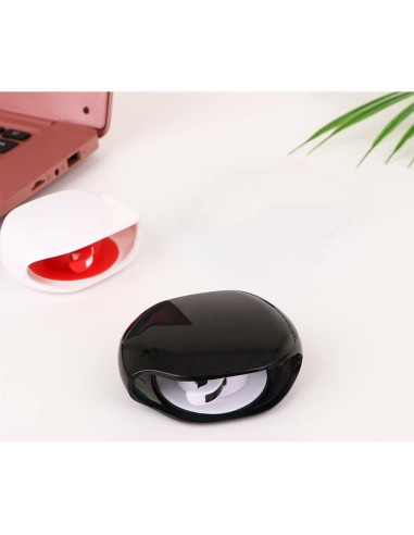 Organizador de Cables Retráctil Kopida 2 Pcs Negro