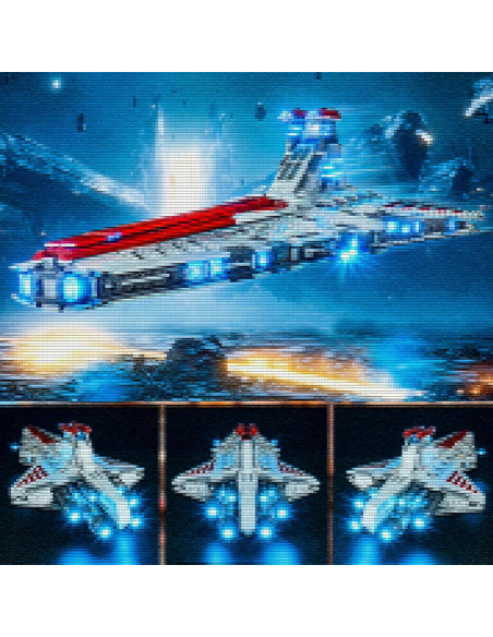 Kit de Luz LED YEABRICKS para Lego 75367 Crucero Venator Kit de Luz LED YEABRICKS para Lego 75367 Crucero Venator