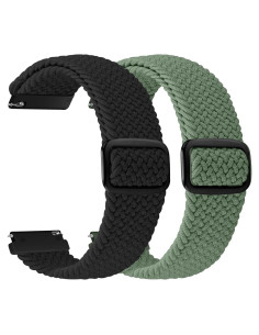 2 Bandas Trenzadas de Liberación Rápida Relting 22mm Nylon