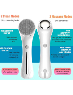 Cepillo Facial de Limpieza 2 en 1 HOERCAAL IPX7 4 Cabezas 2