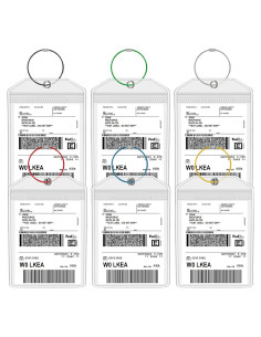 Fundas para Etiquetas de Equipaje TONGMAO 6 Pcs Resistentes