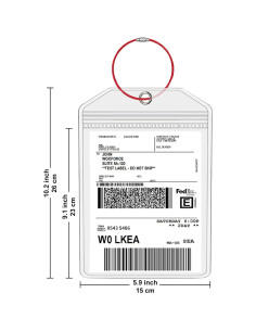 Fundas para Etiquetas de Equipaje TONGMAO 6 Pcs Resistentes 2