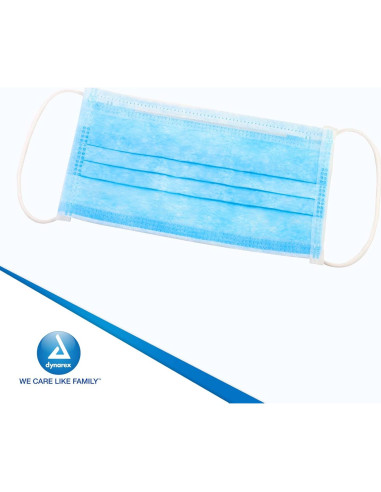 Mascarillas de Procedimiento Dynarex 2201U - 50 Unidades Azul