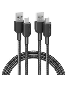 Cable USB A a USB C Anker 310, 2 Unidades 1.83 m Negro