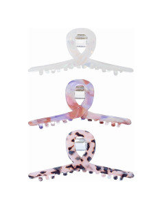 Pinzas para el cabello Textention 10.67 cm, paquete de 3