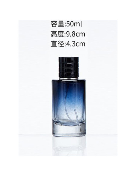 Atomizador de Perfume Wentoenapp 50ml Vidrio Negro Recargable