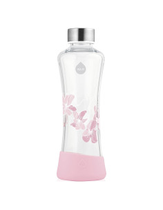 Botella de agua de vidrio EQUA Magnolia 550ml a prueba de fugas
