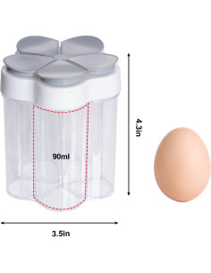 Contenedor de Especias 5 en 1 Miayon Gris para Cocina 2