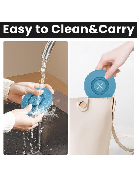 4 Tapas de Silicona Reutilizables Howbush para Tazas 9.9 cm