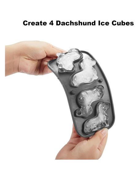 Molde de Hielo Grande Dachshund Nax Caki - Silicona BPA Free