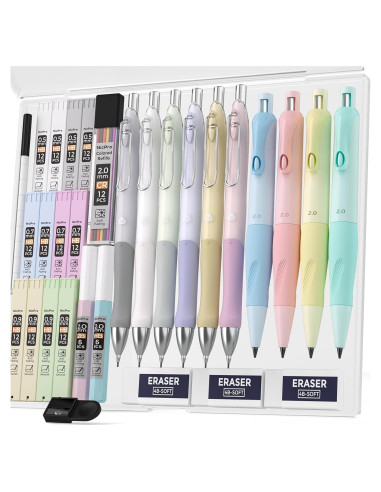 Conjunto de Lápices Mecánicos Nicpro 31PCS Pastel 0.5-2.0mm