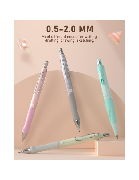 Conjunto de Lápices Mecánicos Nicpro 31PCS Pastel 0.5-2.0mm