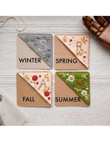 Marcador de Página Esquina Bordado Artlaza Personalizado 9.5 cm