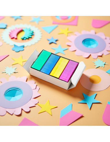 800 Grapas Mini Coloridas 12x6mm SquarezhenBo Suministros Oficina