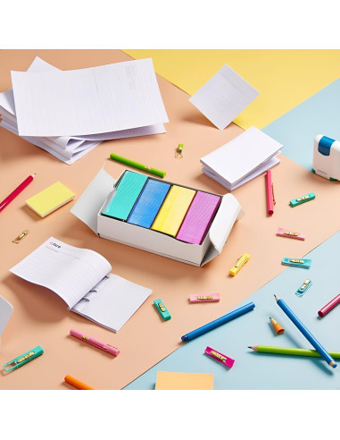 800 Grapas Mini Coloridas 12x6mm SquarezhenBo Suministros Oficina