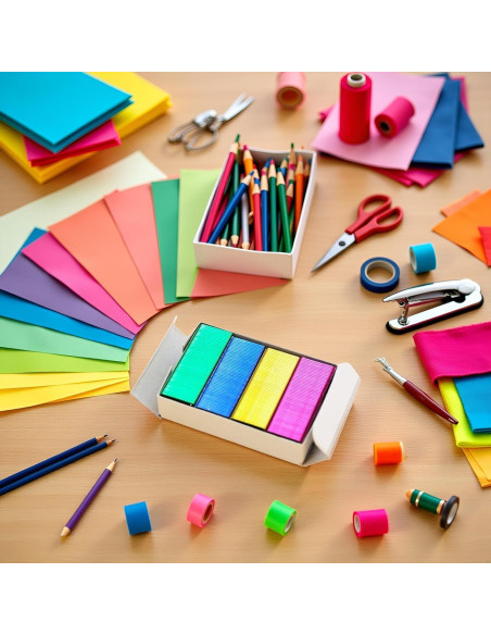 800 Grapas Mini Coloridas 12x6mm SquarezhenBo Suministros Oficina