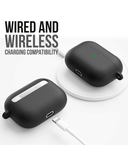 Funda Híbrida Keybudz para AirPods Pro - Color Negro