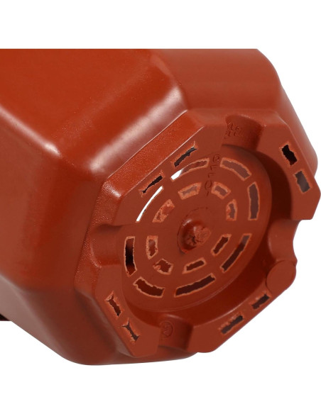 10 Macetas Colgantes Mipcase de Plástico 25x10cm Rojo Oscuro