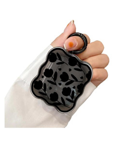 Funda Protectora Silicona Kawaii para AirPods Pro 2 - Flor Negra