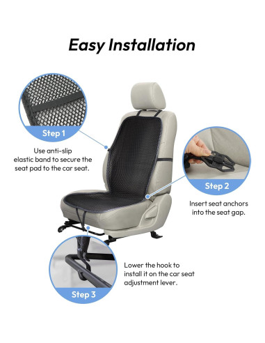 Cojín de Asiento Carrotez 3D Air Mesh Negro 50.8x38.1 cm