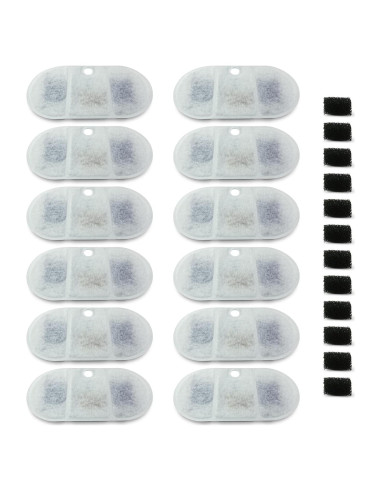 Filtro de Agua PET STANDARD para Fuente Mascotas PETLIBRO 12 Pzs
