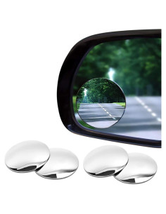 Espejos de Punto Ciego Ovalados 2" Contraptions Esenciales - Paquete de 4