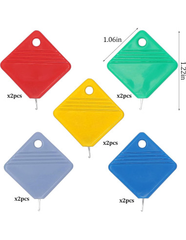 10 Piezas Enhebrador Automático de Agujas Heqxwl - Fácil Uso