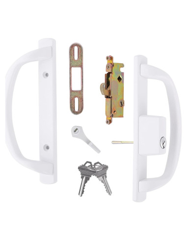 Juego de Manijas Deslizantes DECEBALUS con Cerradura y Pestillo