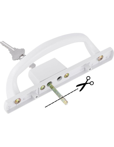 Juego de Manijas Deslizantes DECEBALUS con Cerradura y Pestillo