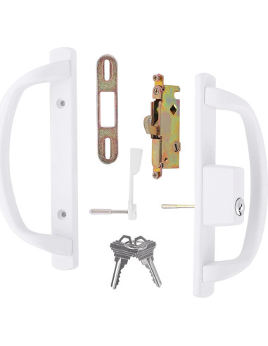 Juego de Manijas Deslizantes DECEBALUS con Cerradura y Pestillo