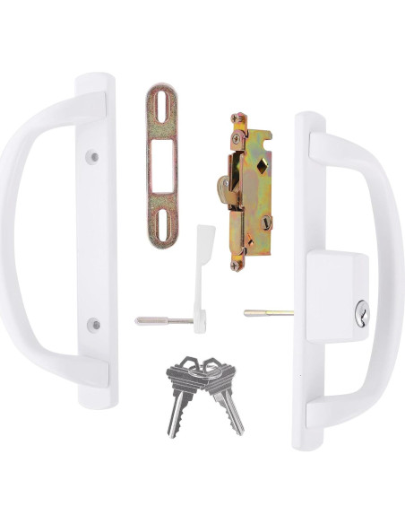 Juego de Manijas Deslizantes DECEBALUS con Cerradura y Pestillo