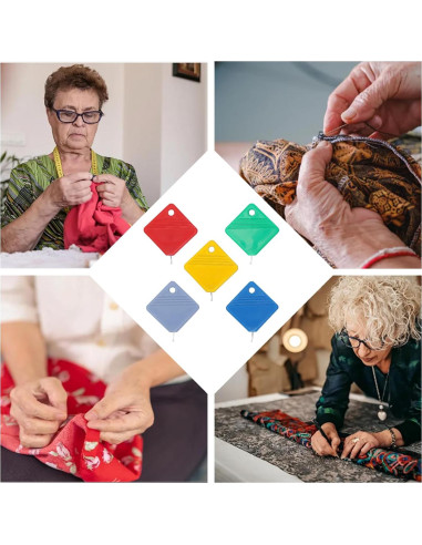 10 Piezas Enhebrador Automático de Agujas Heqxwl - Fácil Uso