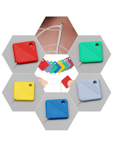 10 Piezas Enhebrador Automático de Agujas Heqxwl - Fácil Uso