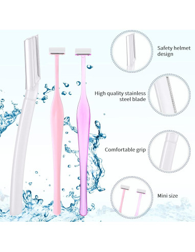 8 Cuchillas de Cejas EupHHonycs para Mujeres - Multifuncionales
