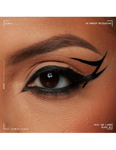 Delineador Líquido Impermeable NYX Epic Ink - Negro Mate