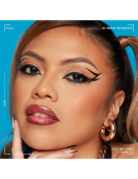 Delineador Líquido Impermeable NYX Epic Ink - Negro Mate