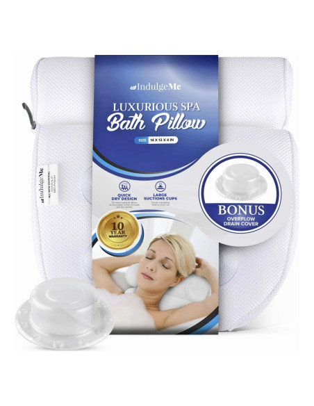 Almohada de Baño IndulgeMe con Ventosas y Cubierta de Drenaje Almohada de Baño IndulgeMe con Ventosas y Cubierta de Drenaje