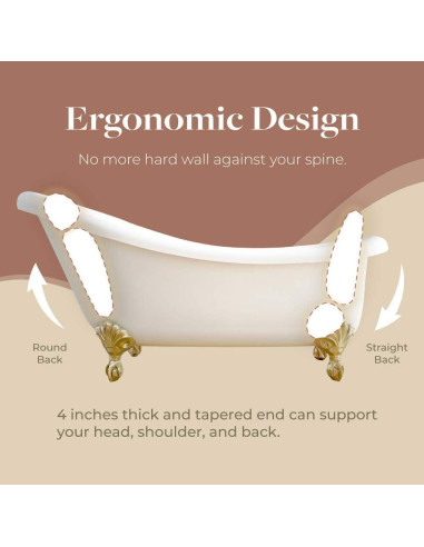 Almohada de Baño IndulgeMe con Ventosas y Cubierta de Drenaje