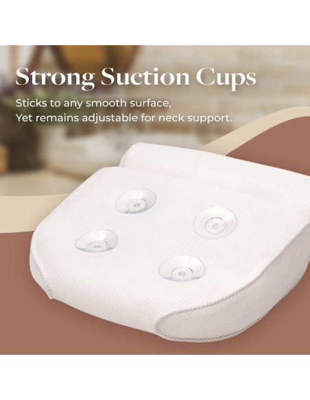 Almohada de Baño IndulgeMe con Ventosas y Cubierta de Drenaje Almohada de Baño IndulgeMe con Ventosas y Cubierta de Drenaje