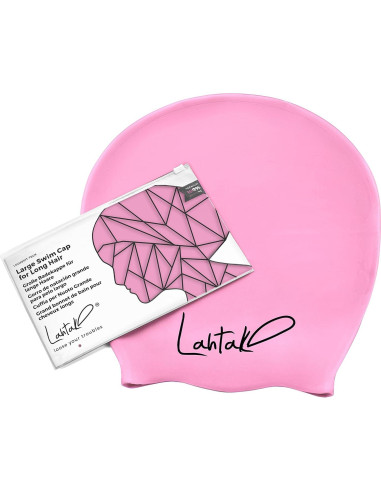Gorro de natación XXL Lahtak para cabello largo y trenzas - Silicona