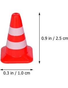 Mini Conos de Tráfico Rojos NUOBESTY 60pcs Juguetes 2