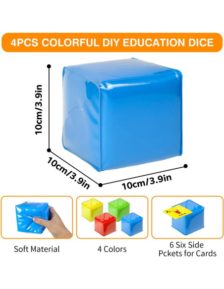 Dados de Historia Educativos Grekos - 4 Dados de Espuma con 48 Tarjetas
