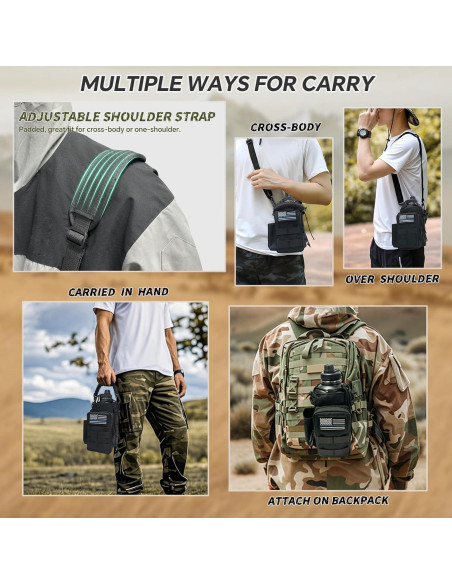 Soporte para Botella de Agua COOLYARD 64 oz Táctico Negro